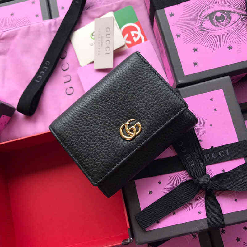 Gucci古驰/474746黑色全皮