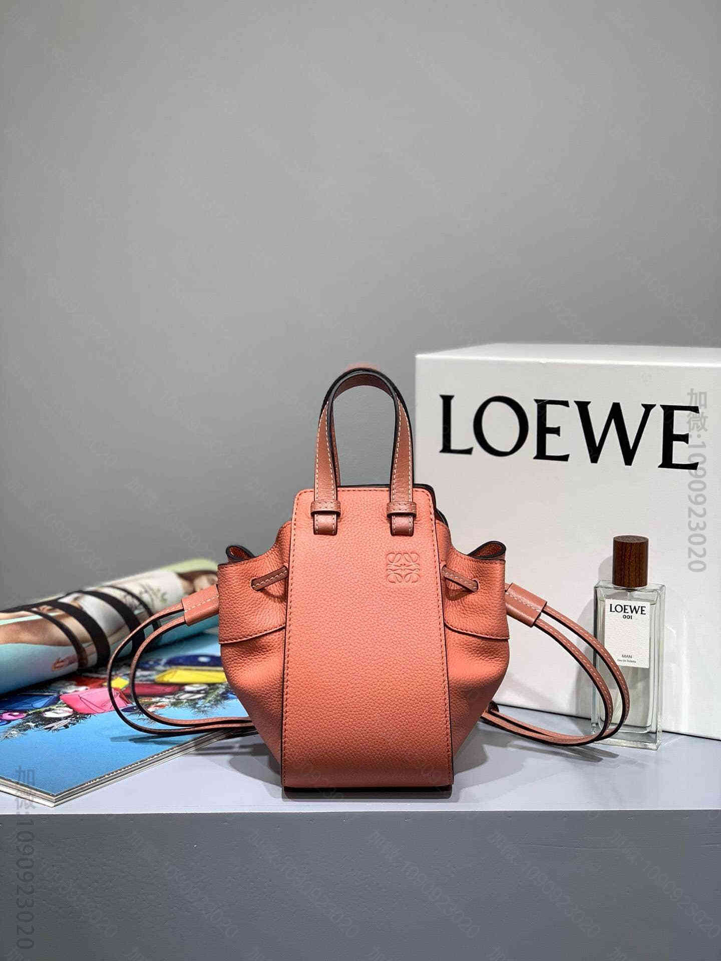 Loewe/罗意威 龙虾粉 Mini Hammock Dw Bag迷你吊床包
