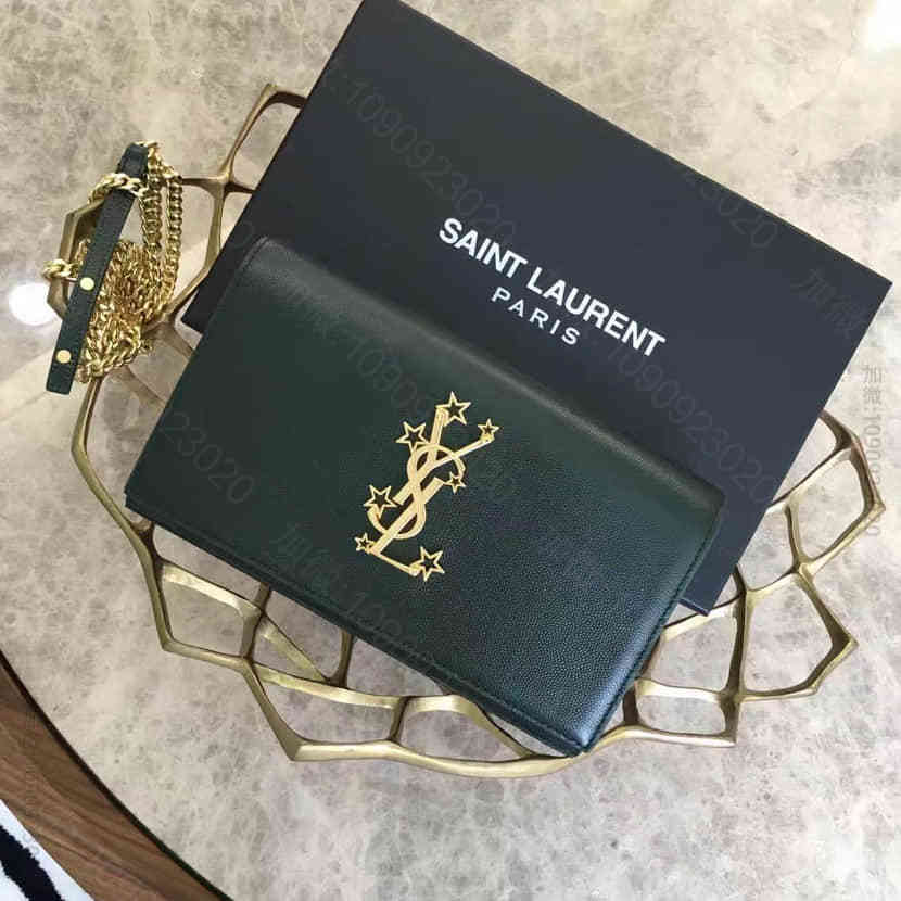 YSL SAINT LAURENT 16秋冬新款 星星LOGO标志链条单肩包...