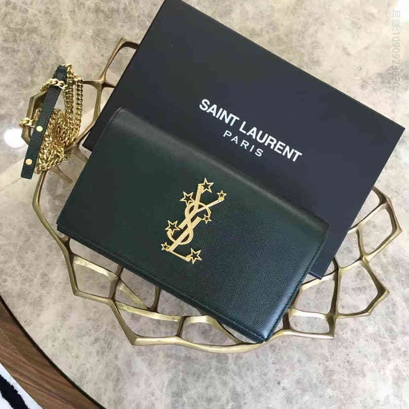 YSL SAINT LAURENT 16秋冬新款 星星LOGO标志链条单肩包女士斜挎包447933
