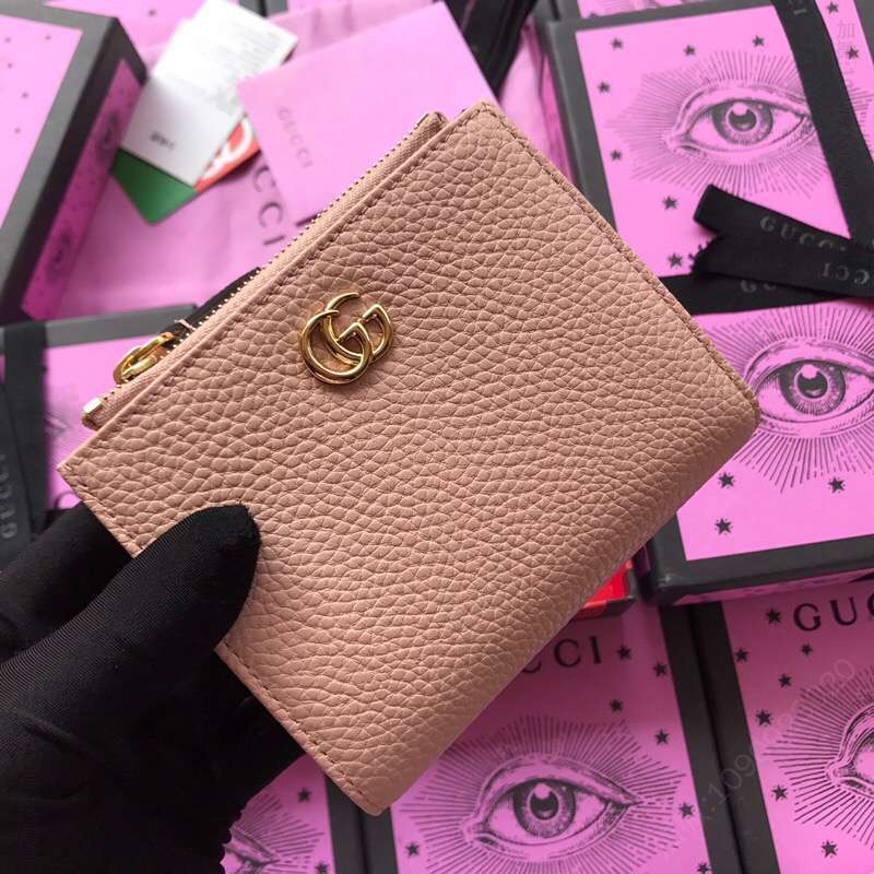 Gucci古驰/474747裸粉全皮