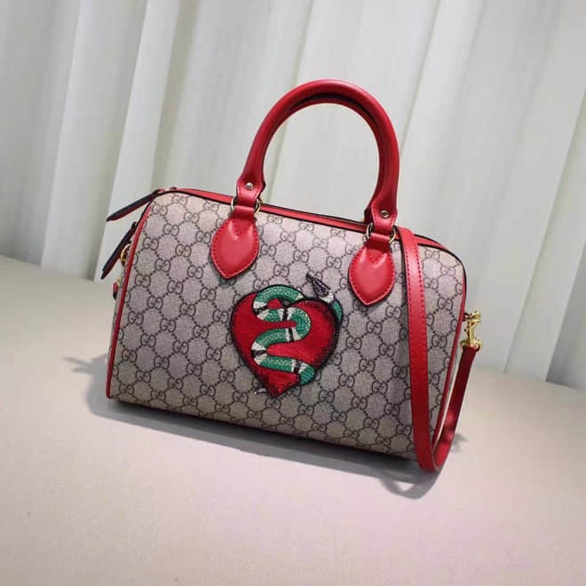 Gucci古驰手提女包 新款专柜品质 原单品质 专柜品质 款号：409529A大红刺绣 