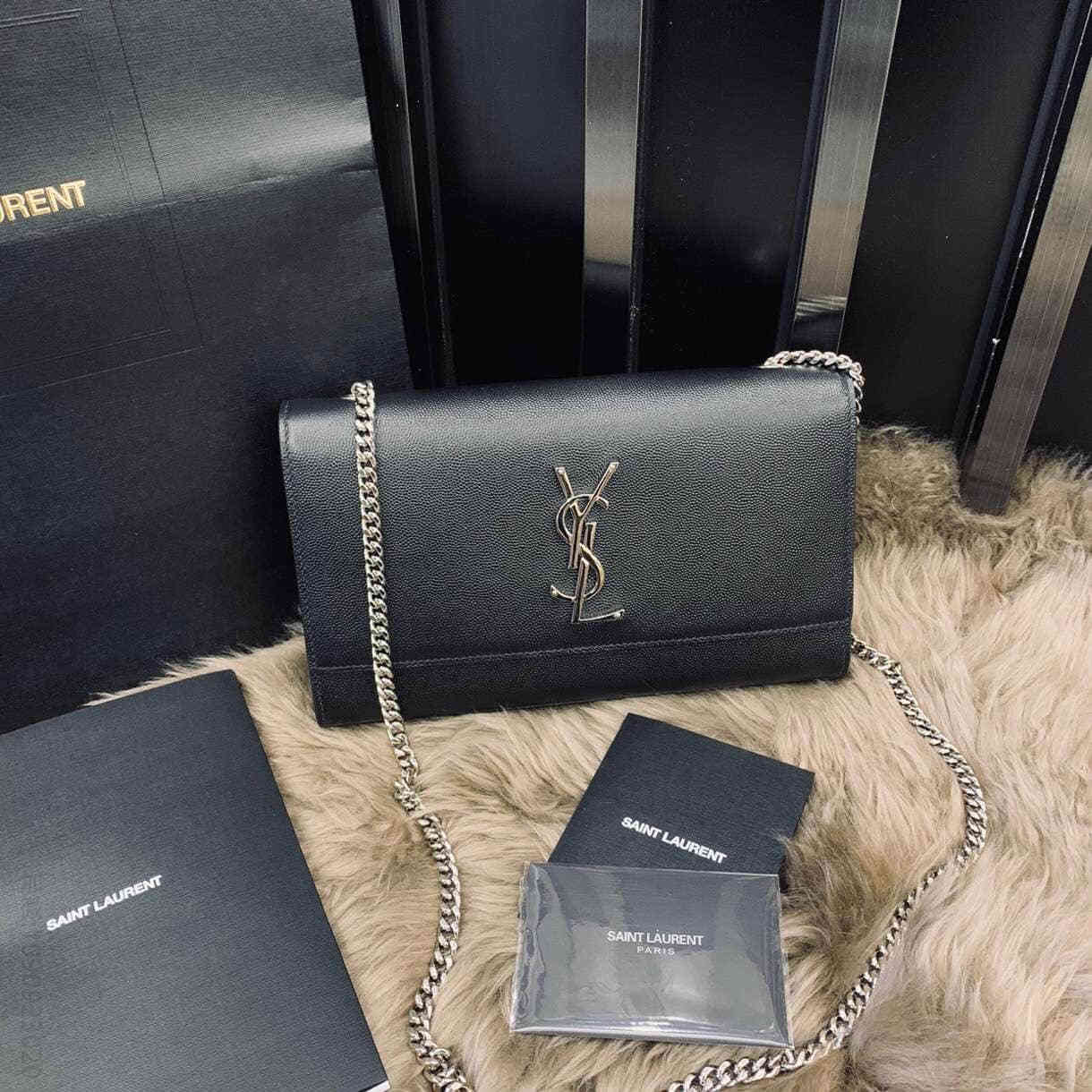 奢侈品牌YSL斜跨女包 Ysl/圣罗兰 KATE链条包 354021A 