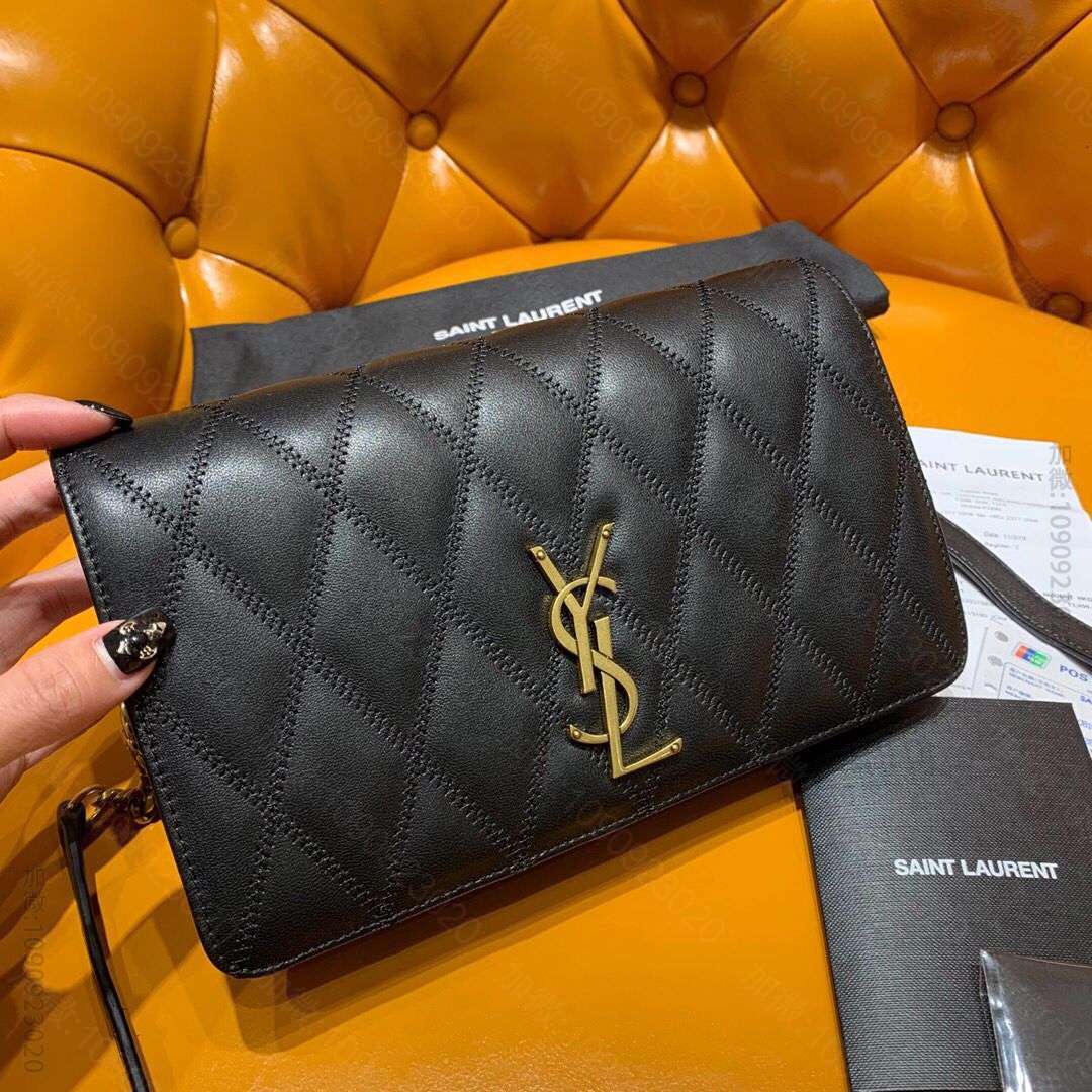 Ysl/圣罗兰 ANGIE 钻石绗缝小羊皮链条包 568906