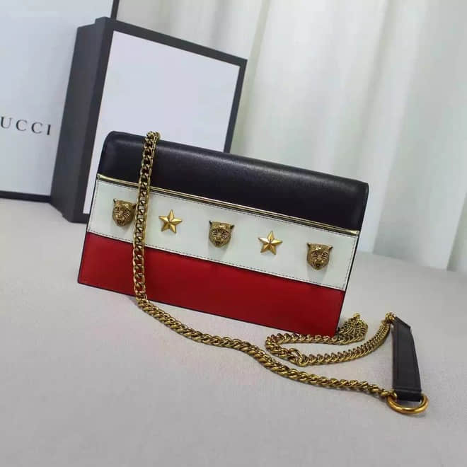 Gucci古驰 431571 新款专柜品质，原版顶级货，五角星虎头配饰，英伦...