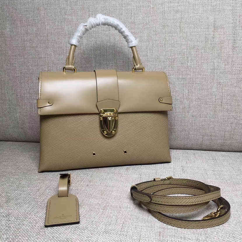 LV ONE HANDLE prelaunch水波纹拼皮手提包M51518限量版邮差包肩背斜跨16秋冬
