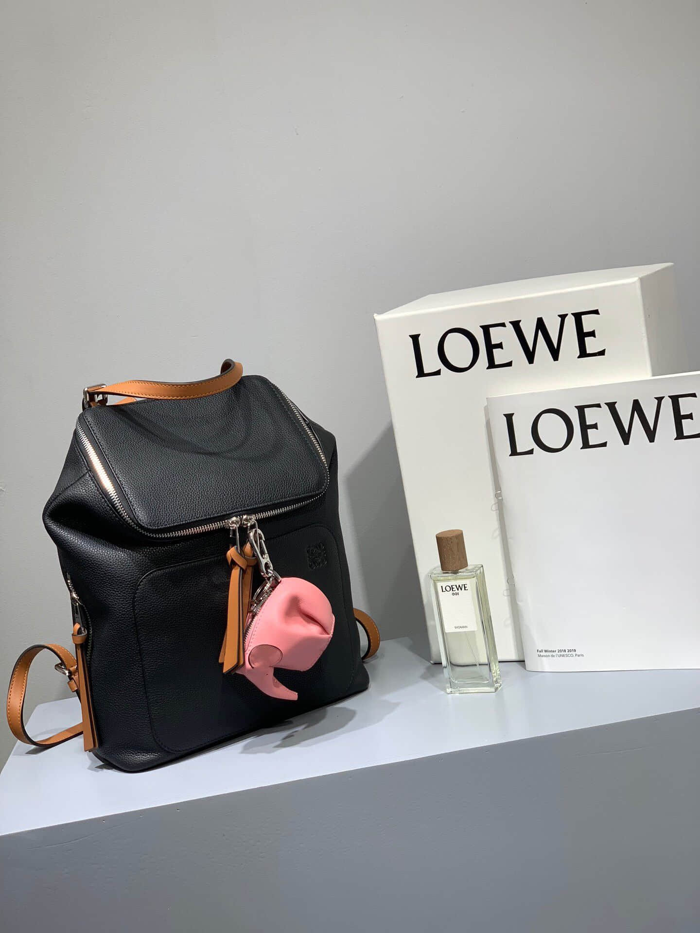 罗意威女士背包 Loewe/罗意威 戚薇同款Goya系列双肩女生背包 