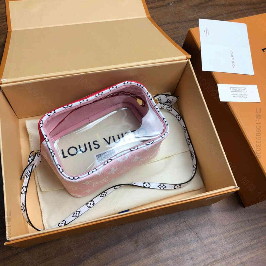 LV 海滩手拿包 PVC透明相机包 小方包 M67601