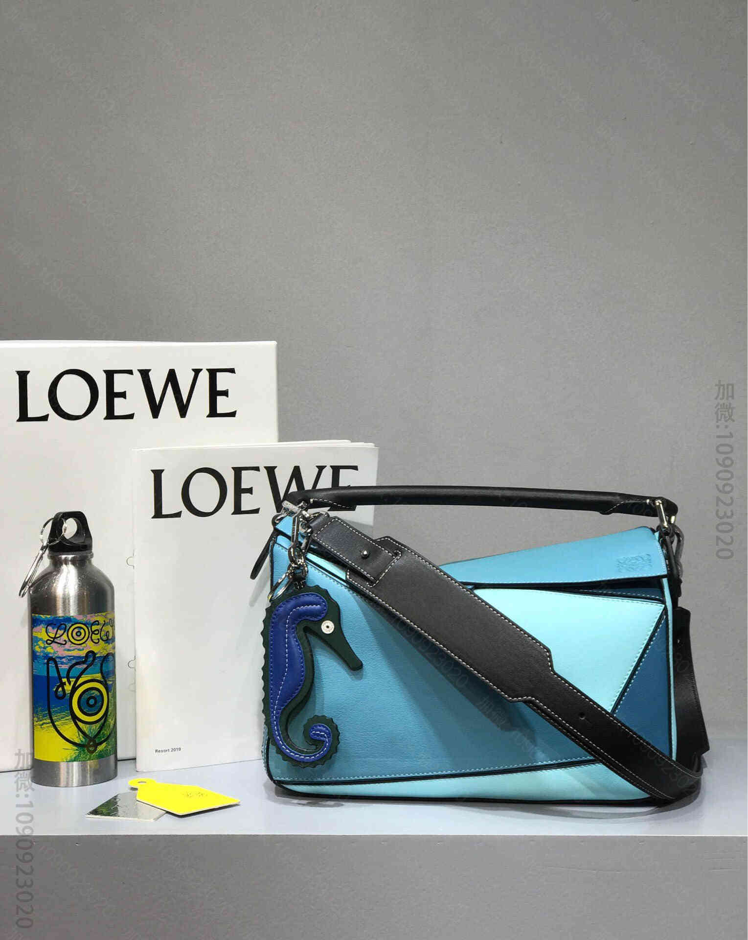 Loewe/罗意威 胜于蓝拼 Puzzle29cm中号几何包