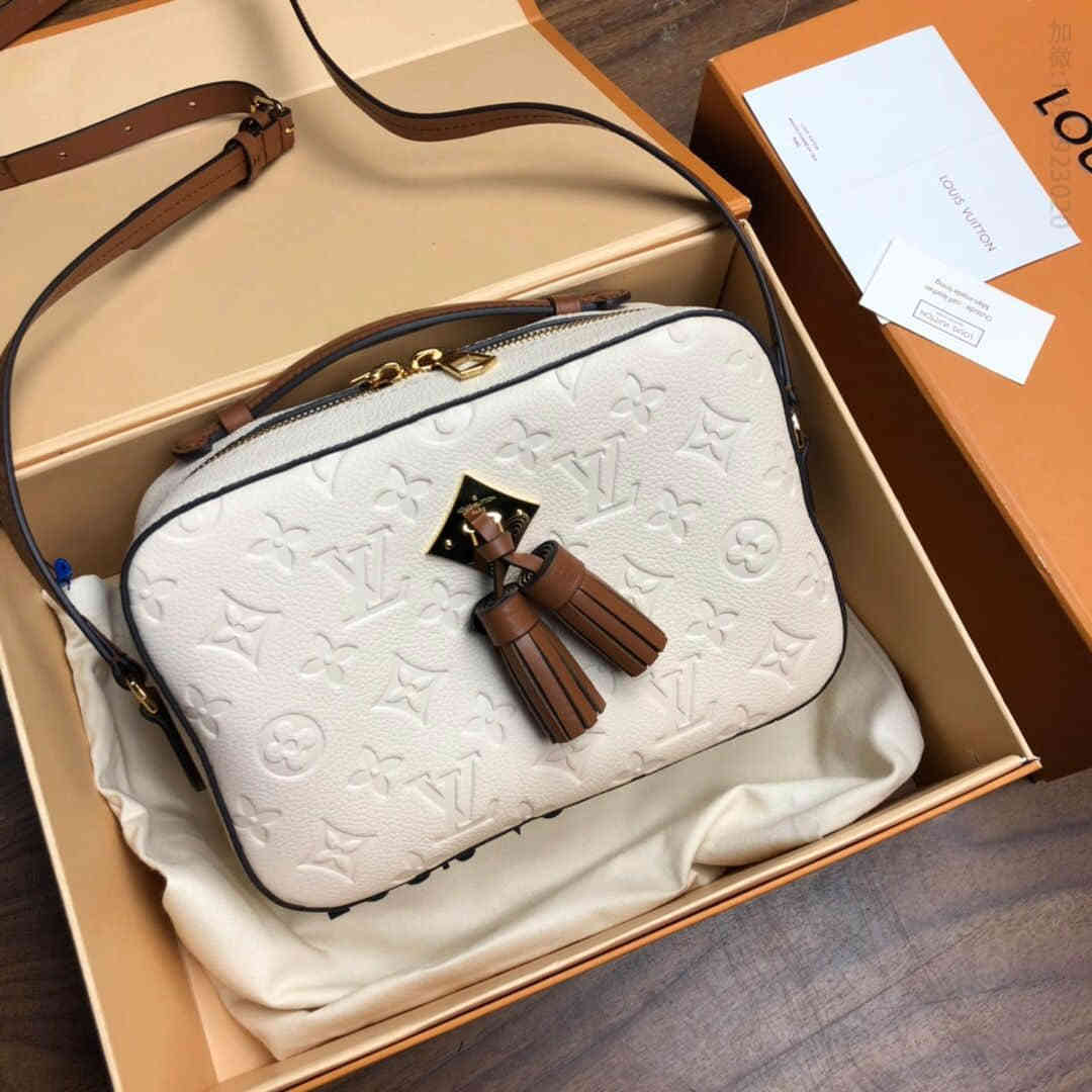 LV单肩女包 LV单肩女包 LV Saintonge压纹皮革相机包 M44597 路易威登斜跨包 LV女包价格 M44597