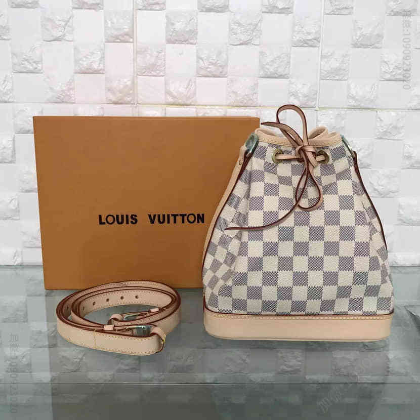 LV NOE BB 手袋 路易威登新品Damier Azur手提水桶包N41220