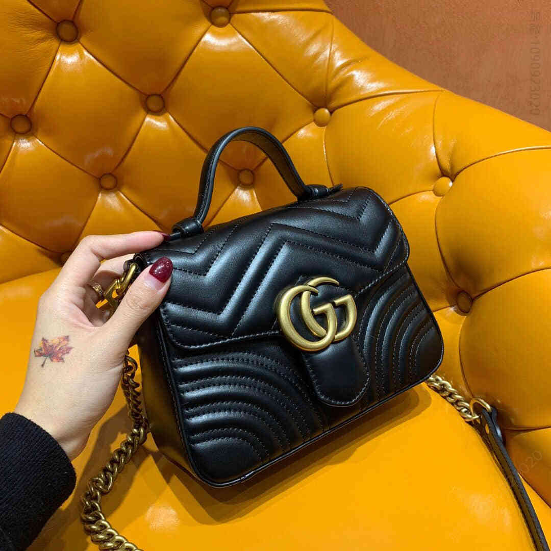 Gucci古驰 【原厂正品皮】 547260 GG Marmont系列迷你手提包