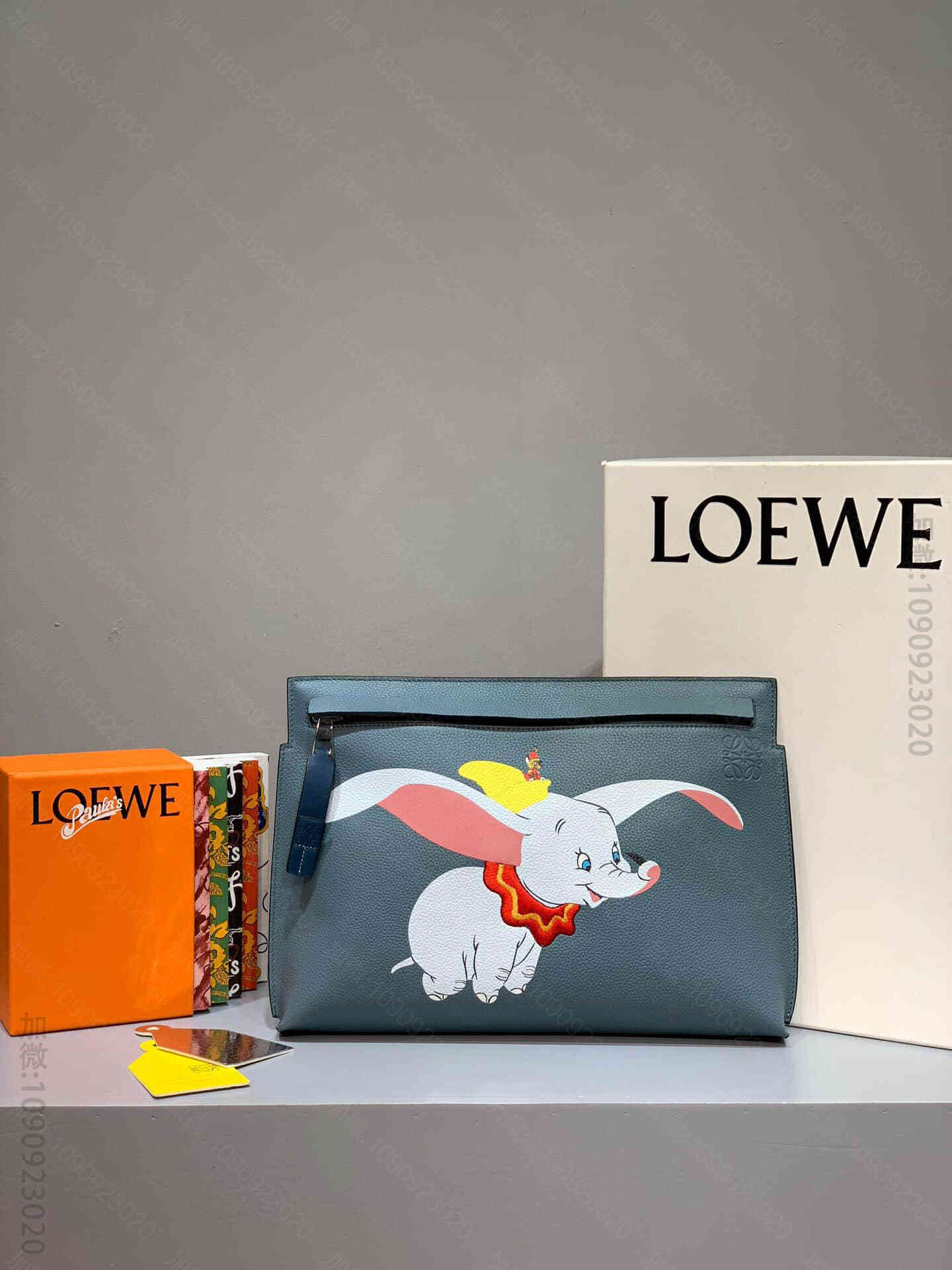 高仿罗意威女士手拿包 罗意威女士手拿包 Loewe 刘雯 宋茜 欧阳娜娜同款小飞象手包 