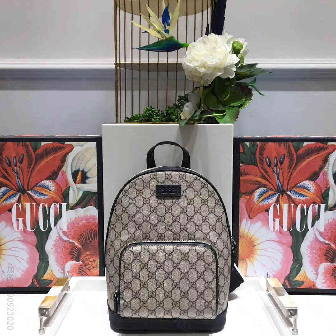 Gucci古驰/小号 GG Supreme高级人造帆布背包 429020
