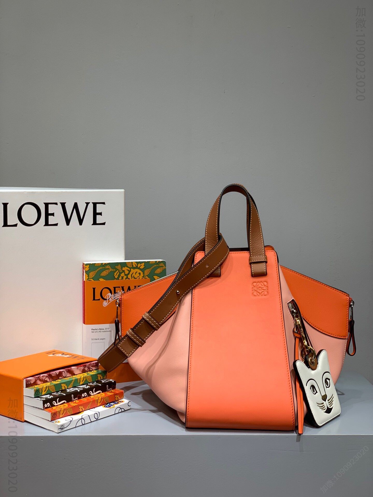 Loewe/罗意威 西柚拼 Hammock bag中号吊床包