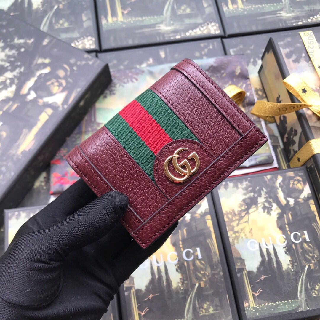 Gucci古驰 Ophidia 系列卡包 523155
