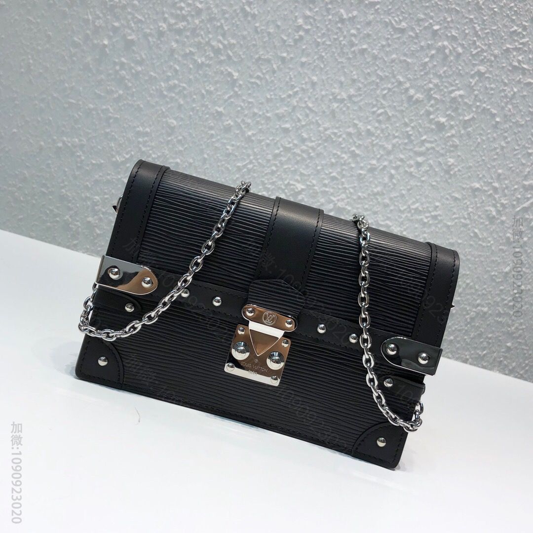 LV M67507 Trunk黑色翻盖单肩链条包