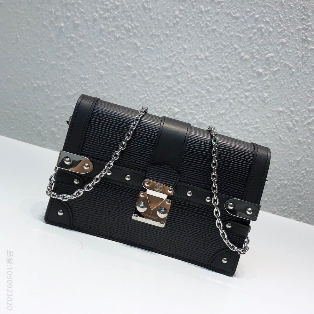 LV M67507 Trunk黑色翻盖单肩链条包
