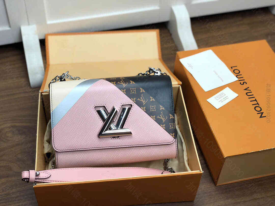 LV Tape图案Twist中号手袋肩背斜挎包 M53800