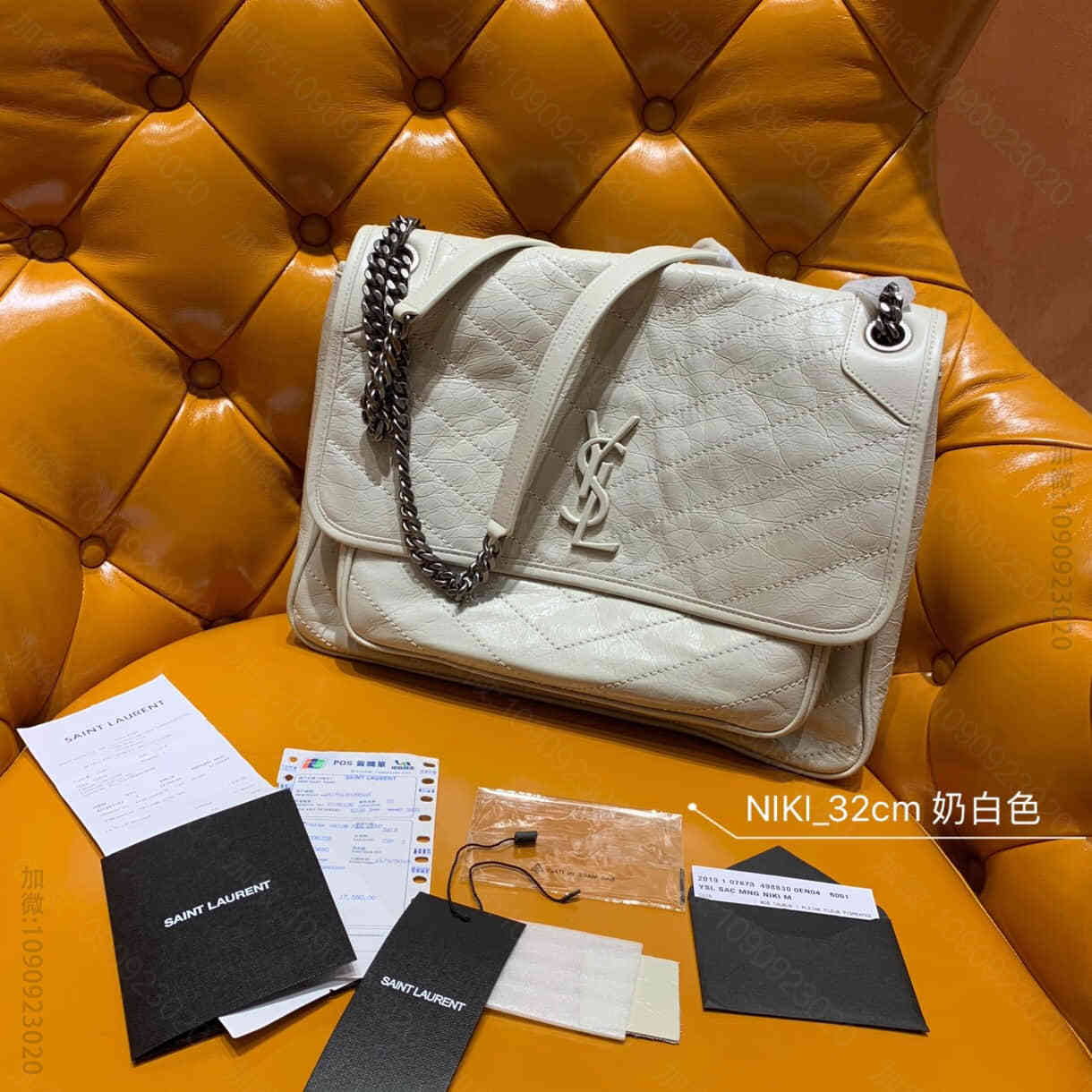 YSL/圣罗兰 NIKI_奶白色大号 498830