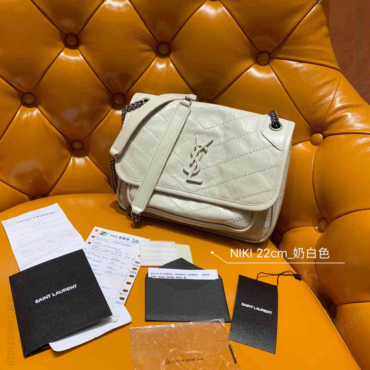 YSL/圣罗兰 NIKI_奶白色小号 533037