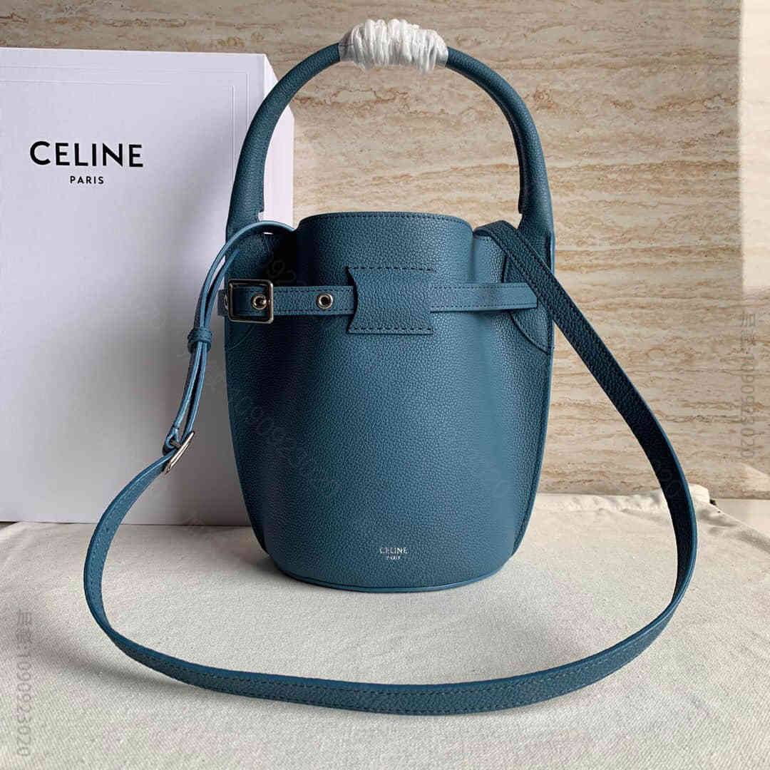 CELINE/赛琳 BIG BAG BUCKET NANO柔软粒面小牛皮水桶...