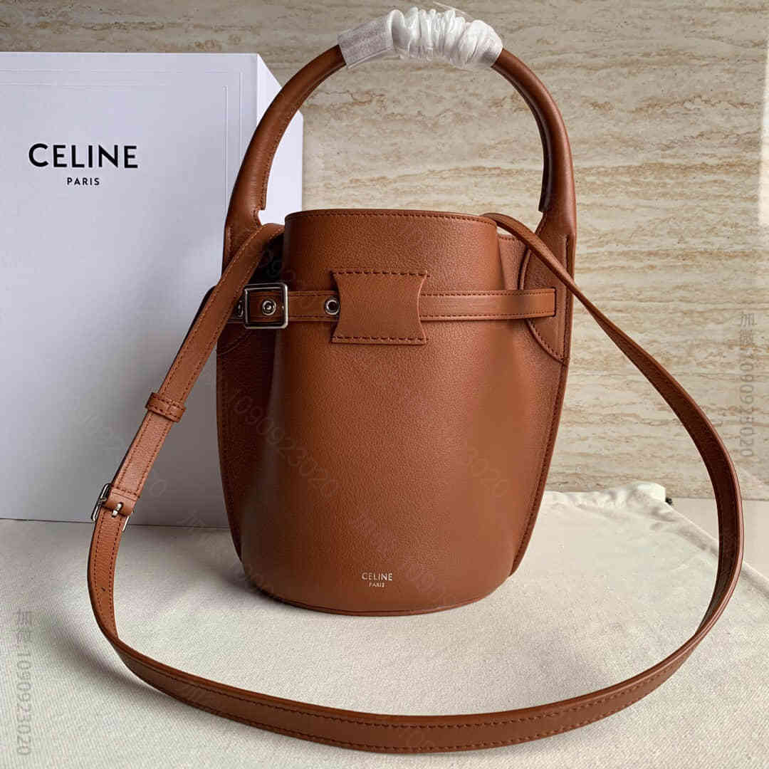 CELINE/赛琳 BIG BAG NANO 光滑小牛皮水桶包 187243...