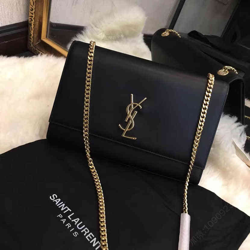 YSL中国官网新款kate bag big 圣罗兰平纹牛皮链条单肩斜挎包446752N
