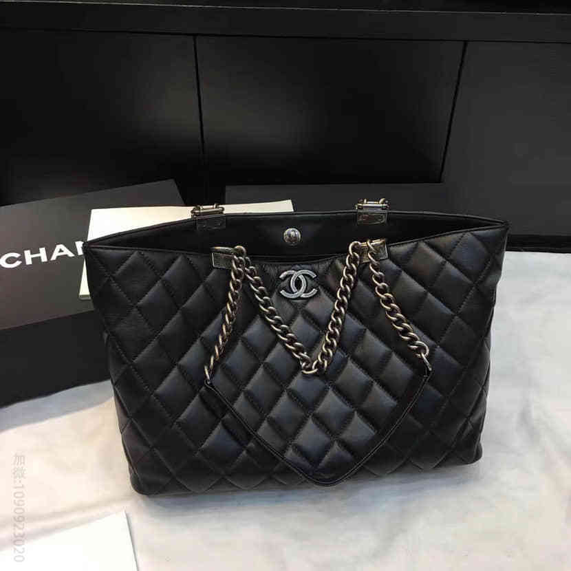 香奈儿CHANEL最新达拉斯系列小香新品巴黎专柜同步手提购物袋-黑色