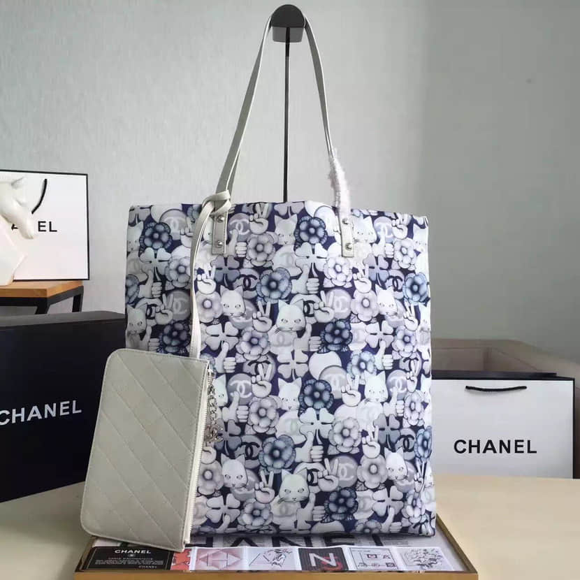 官网Chanel香奈儿尾货原单专柜最新款限量山茶花印花手提包