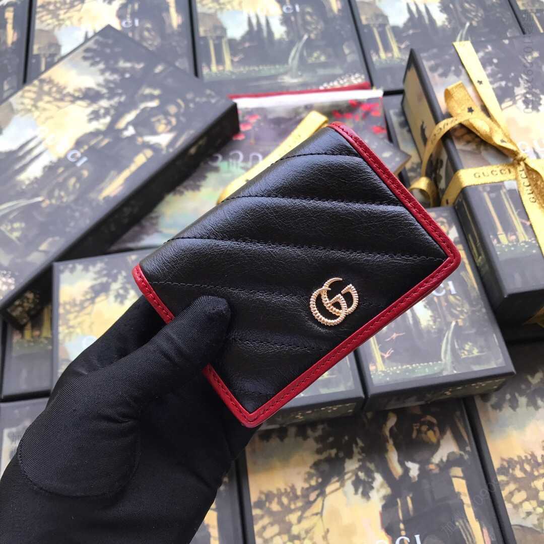 Gucci古驰 GG Marmont 系列卡包 573811 0OLFX 8277
