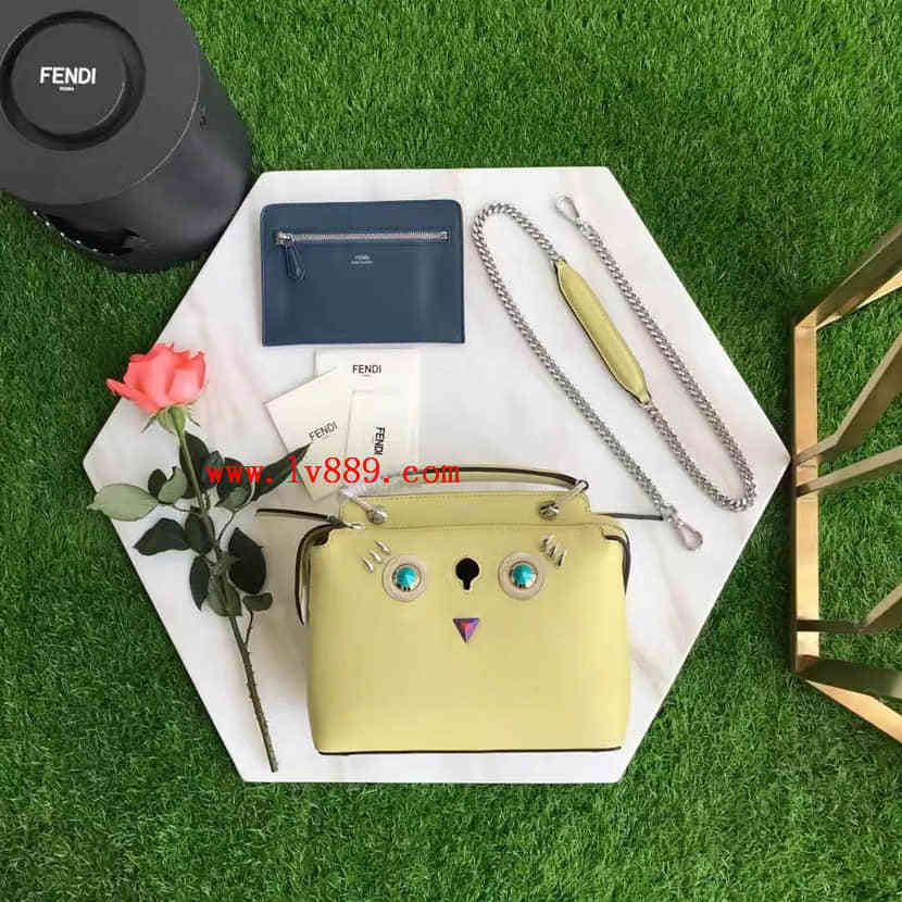 专柜正品代购 芬迪FENDI 8787 SQUARE EYES小鸡铆钉手提斜挎包