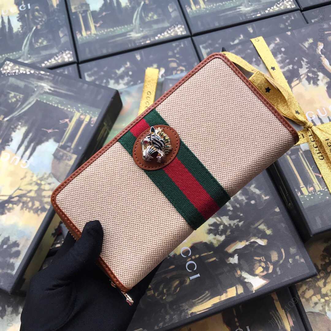 Gucci古驰 Rajah 系列全拉链钱包 573791