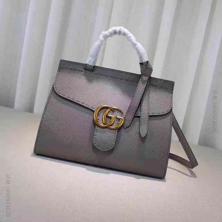 Gucci古驰 代购/女包16新款女士单肩斜跨手提包 421890灰色