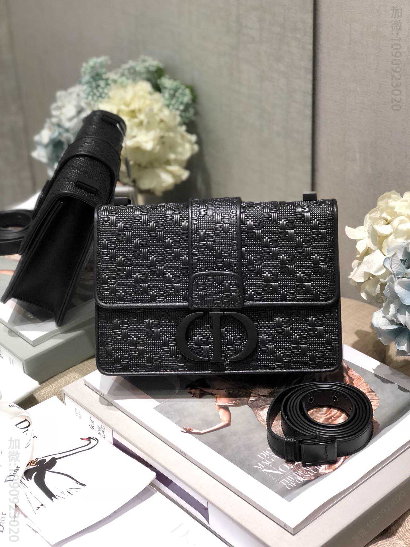 Dior/迪奥 30 Montaigne so black 极致黑蒙田包