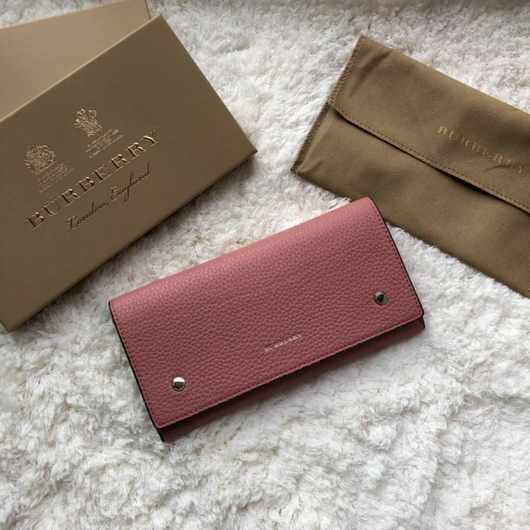 博柏利女士钱包 Burberry/巴宝莉 贝尔特系列双色长款钱夹