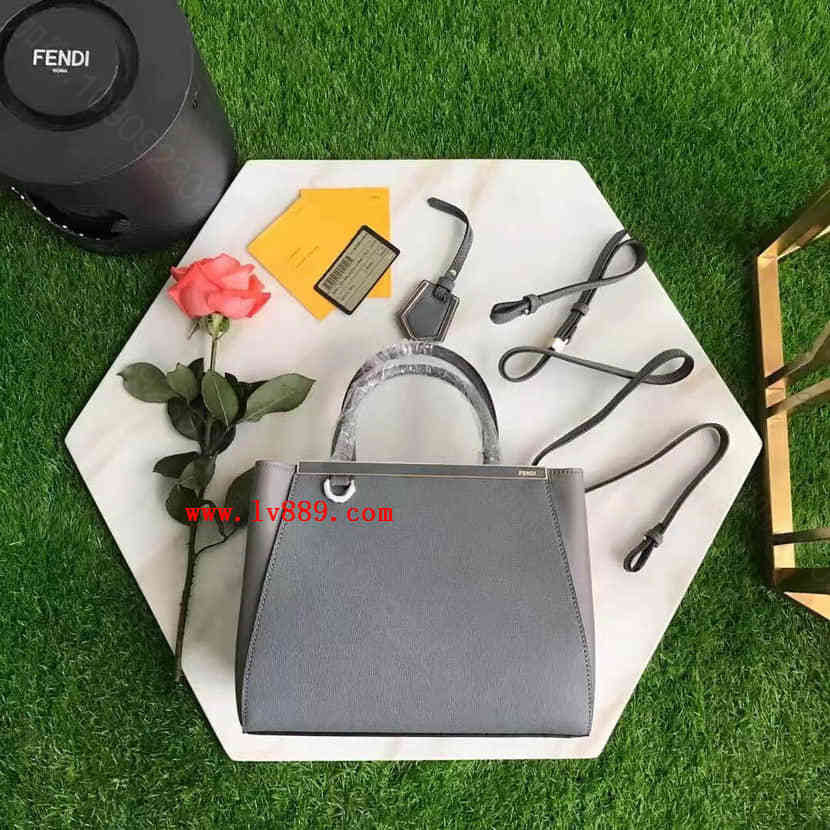 外海原单正品 2017最新款 芬迪FENDI 2601 小牛皮女士手提托特包