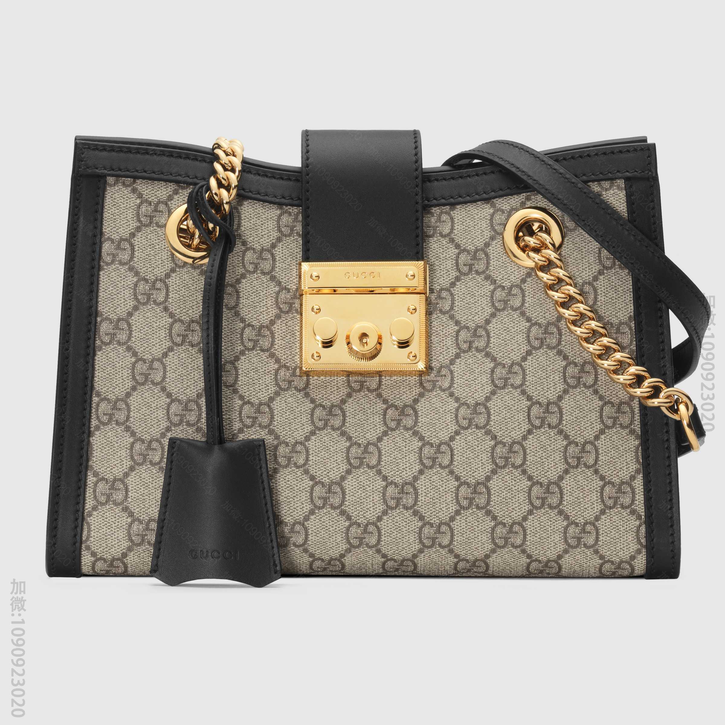Padlock系列小号GG肩背包 498156 KHNKG 9769