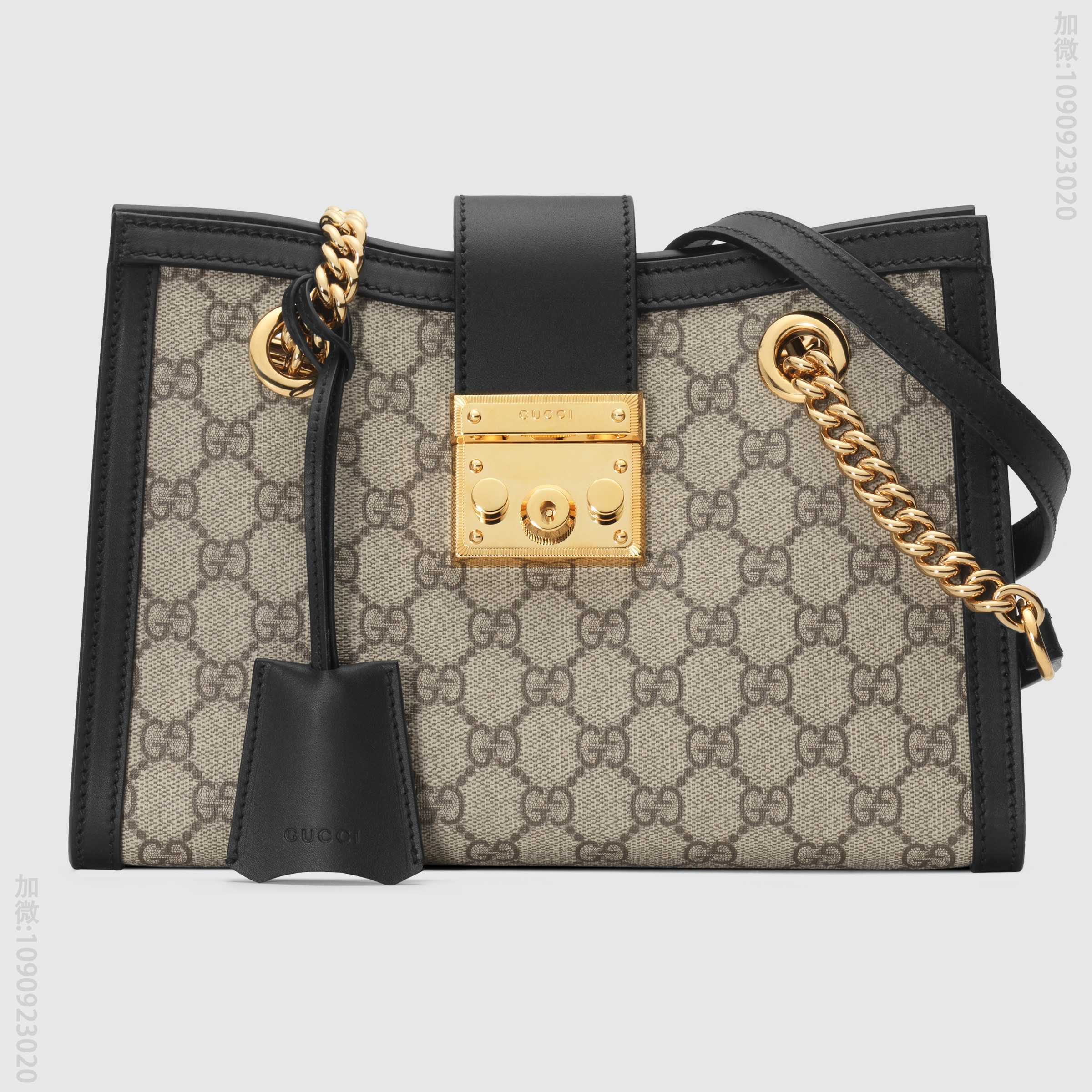 Padlock系列小号GG肩背包 498156 KHNKG 9769