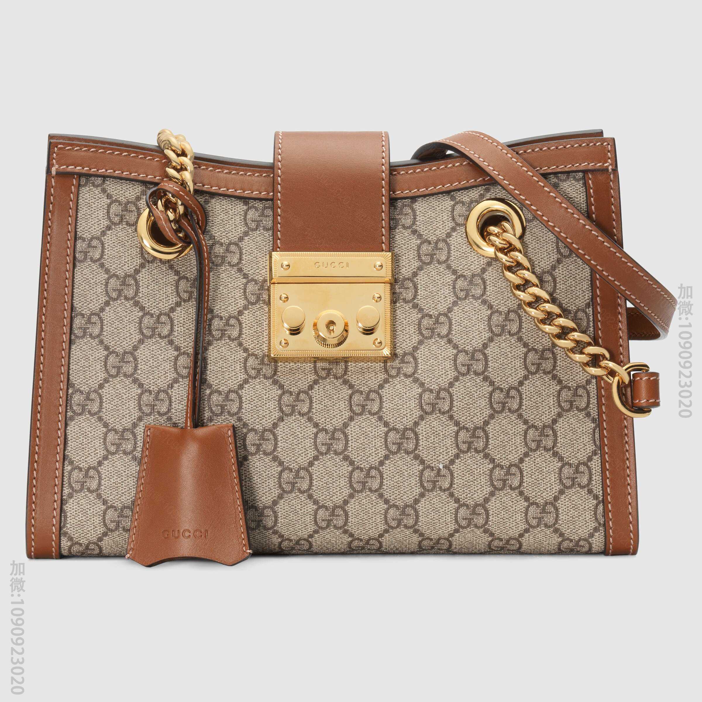 Padlock系列小号GG肩背包 498156 KHNKG 8534