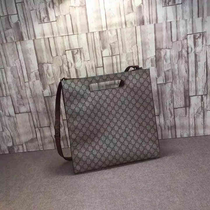 Gucci古驰 女包 2016早春PVC XL GG 高级中号购物袋 419...