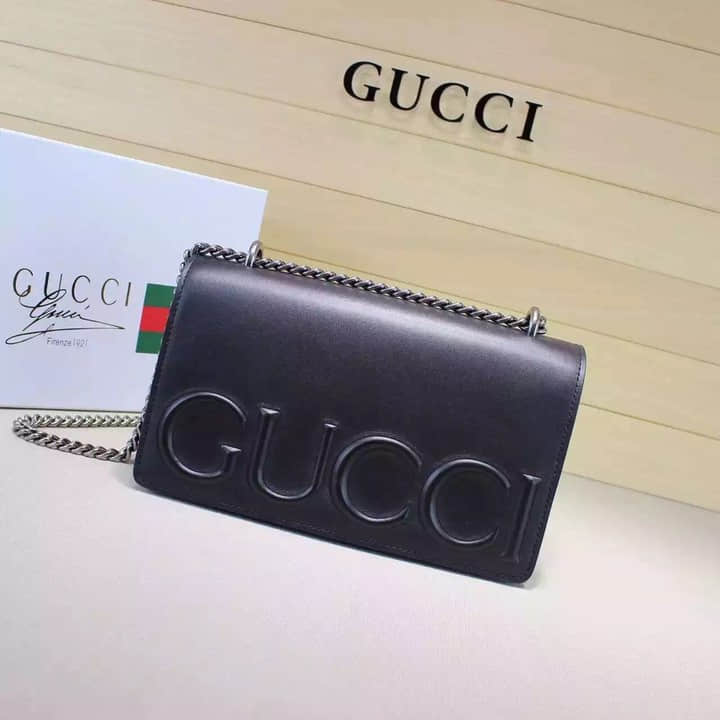 Gucci古驰 原单2016新款/N女包女士单肩手提包410248黑色