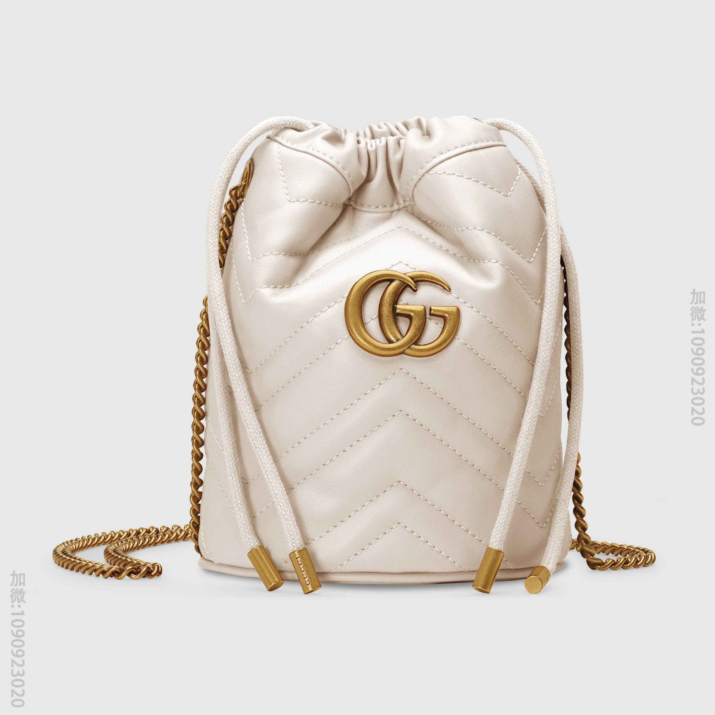 Gucci古驰 GG Marmont 系列迷你水桶包 575163 DTDR...