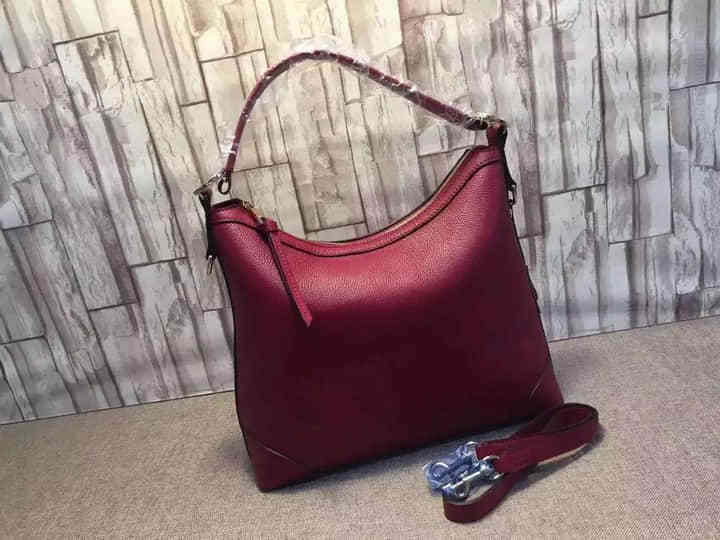 Gucci古驰 顶级/女包全皮圆底包326514枣红 miss gg原板全皮