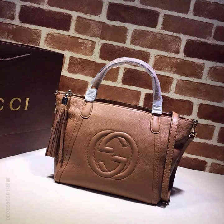 Gucci古驰 官网顶级女包直批 小号女款挎包 369176浅棕