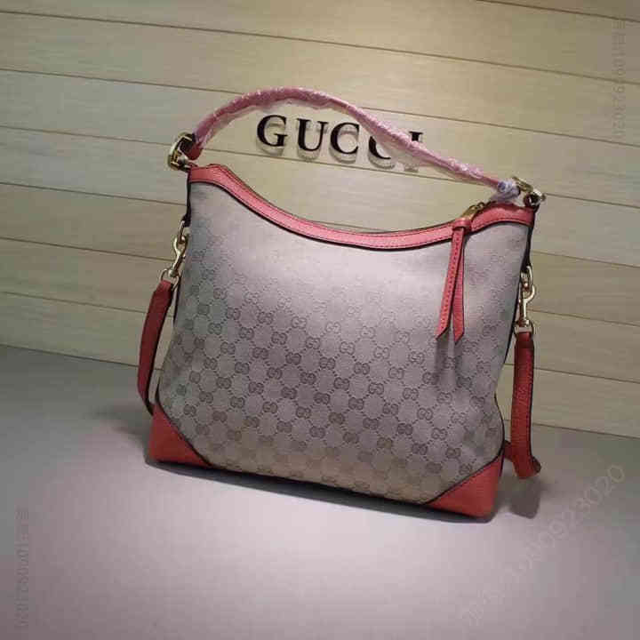Gucci古驰 外贸原单 MISS GG单肩手提包 326514西瓜红G 小号圆底包