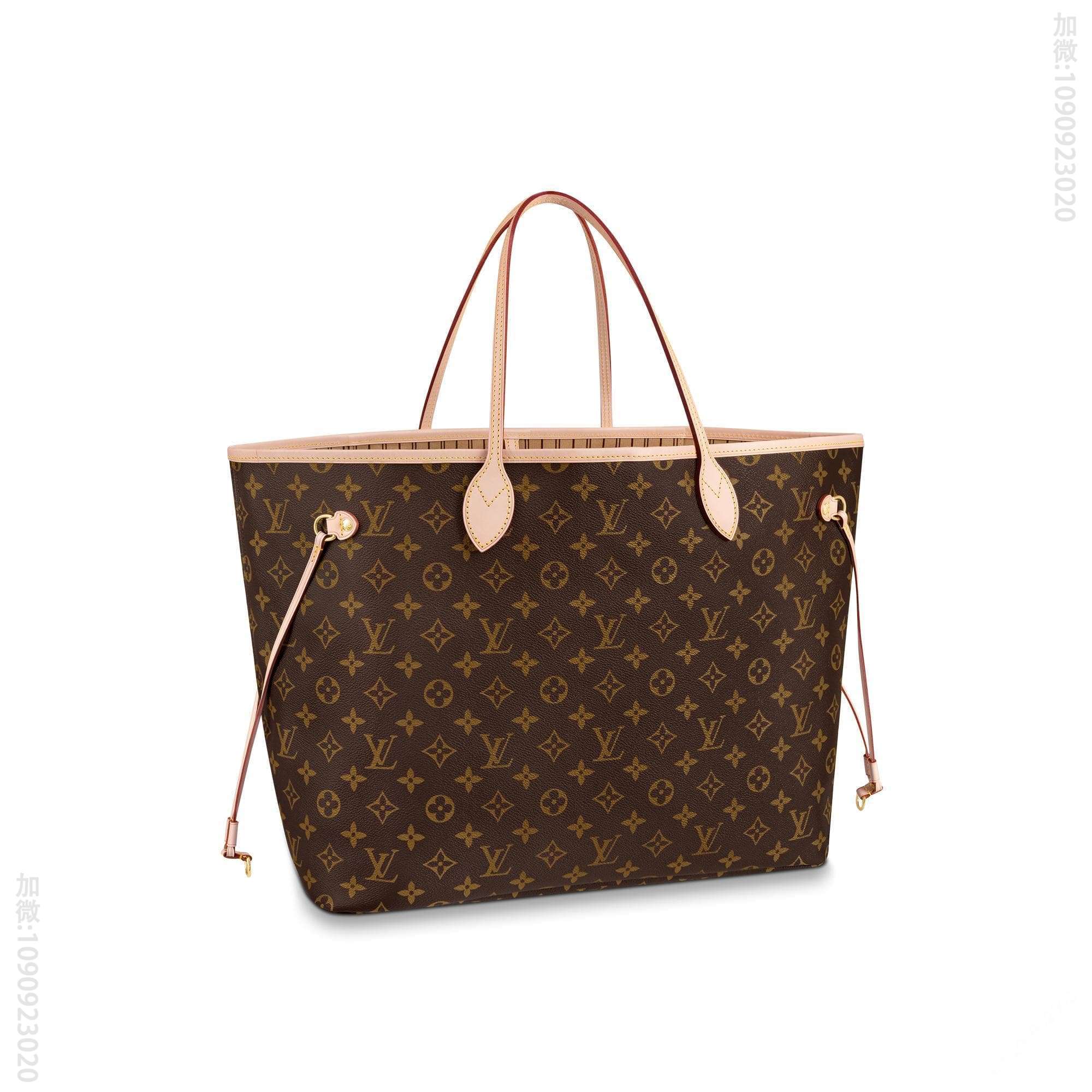 LV NEVERFULL 大号手袋购物袋 M40990 杏色内里