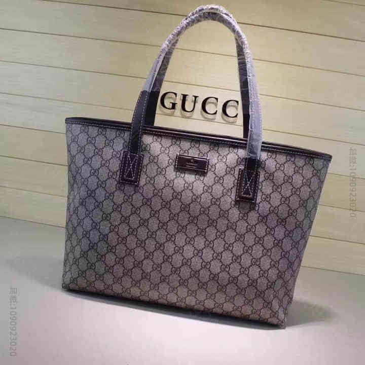 Gucci古驰 官网/欧洲代购女士购物袋 帆布 时尚 211137啡