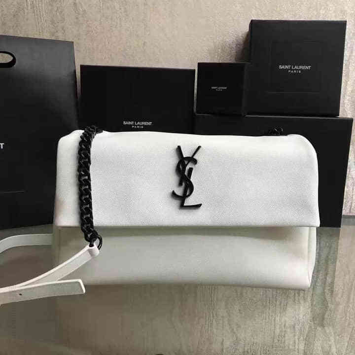 YSL官网原单鱼子酱牛货 最顶级肩挎包 438176球纹白色