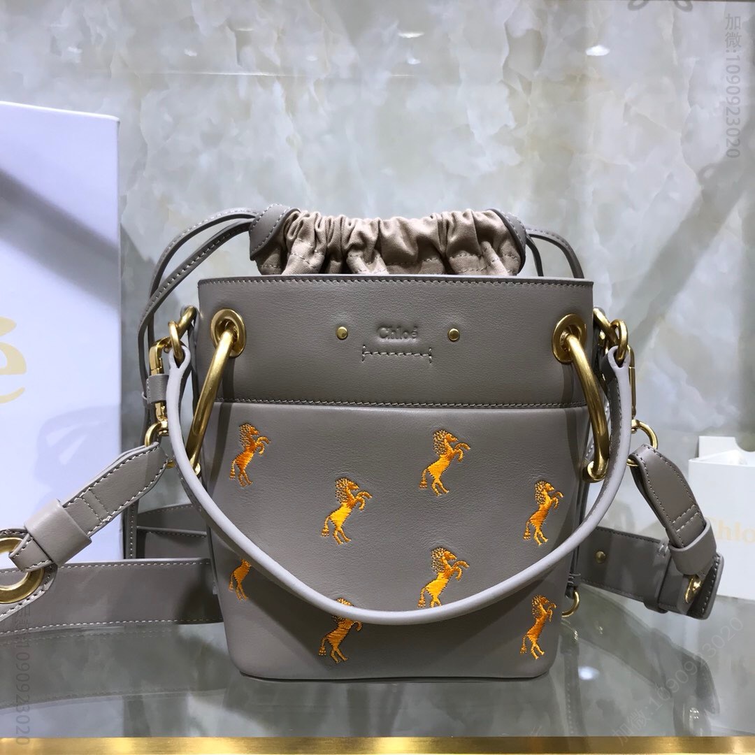 Chloe/克洛伊 迷你Roy绣马水桶包 S1128